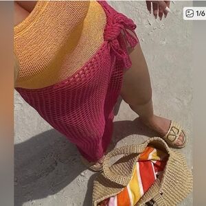 Orange One Piece Swimsuit